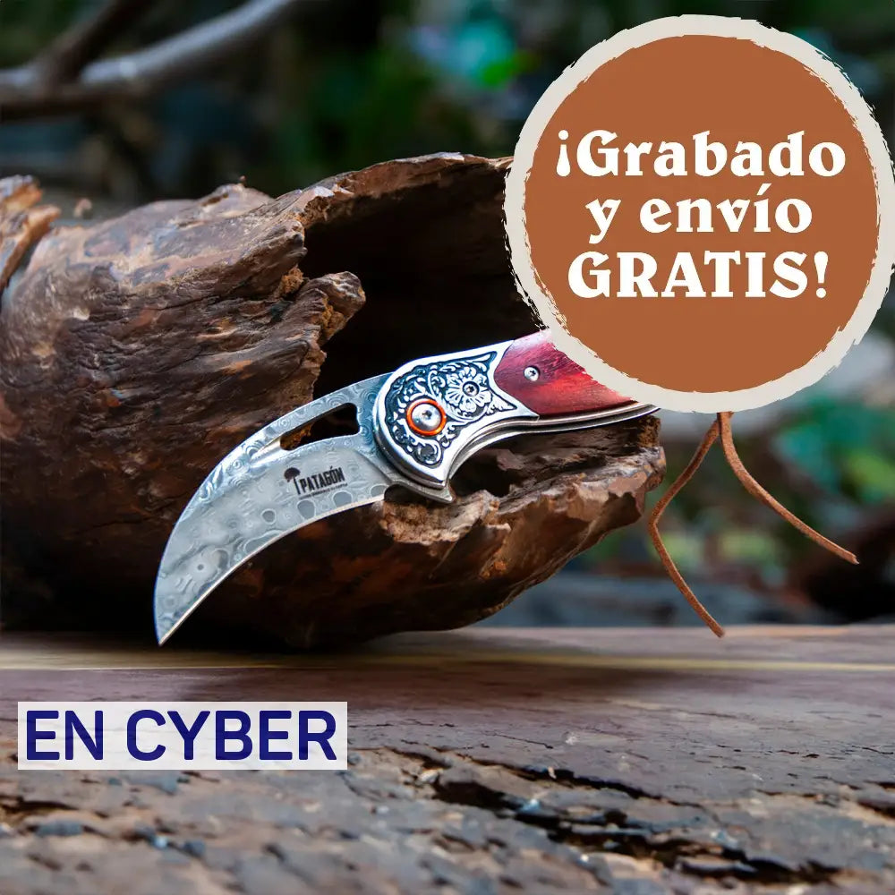 KARAMBIT - Cortapluma Damasco 89 capas PATAGÓN