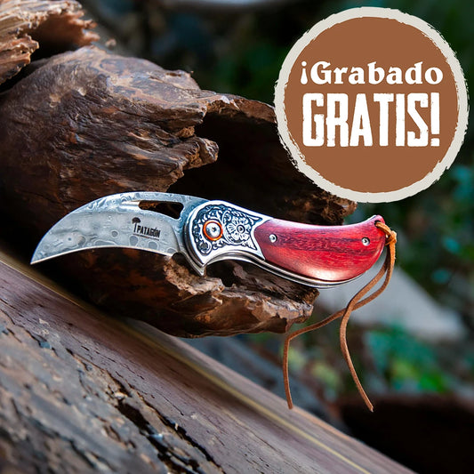 Cortapluma Damasco 89 capas PATAGÓN - KARAMBIT