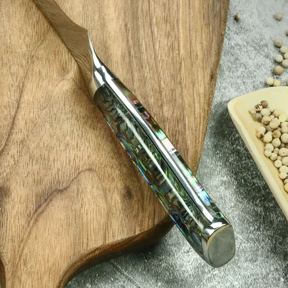 NÁCAR - Cuchillo Deshuesador Damasco 67 capas hoja 14 cm DAMASCO