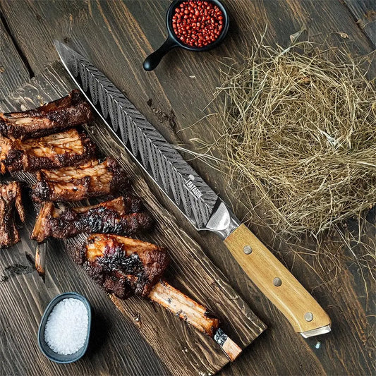 ÑANDÚ - Cuchillo Parrillero Artesanal hoja 20 cm PATAGÓN