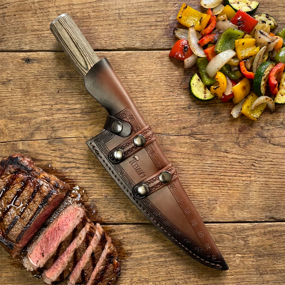 Pack cuchillo parrillero + funda reforzada PATAGÓN - VIVA EL ASADO