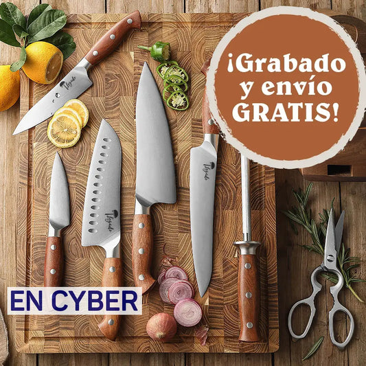 PELLINES - Set culinario completo de 7 piezas