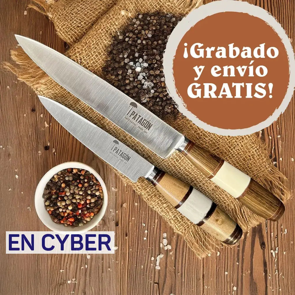 Set Cuchillos Parrillero Hermanos Gaucho