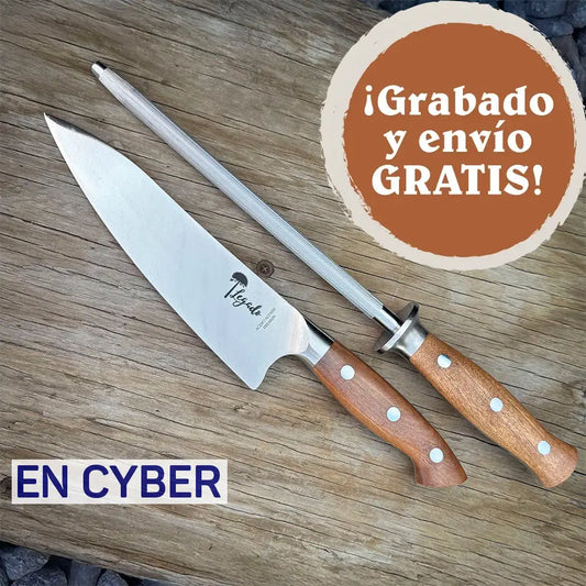 Set Parrillero Cuchillo + Chaira PELLÍN