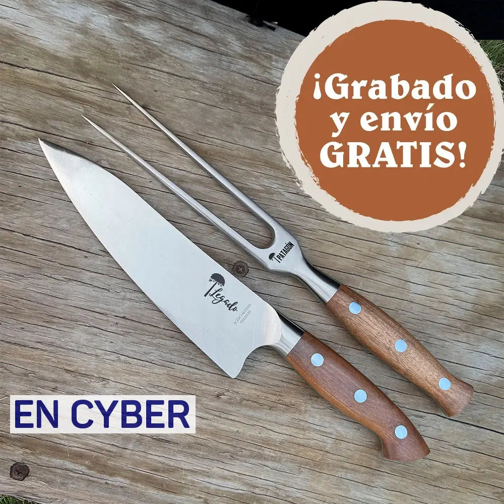 Set parrillero Cuchillo + Tenedor - PELLÍN