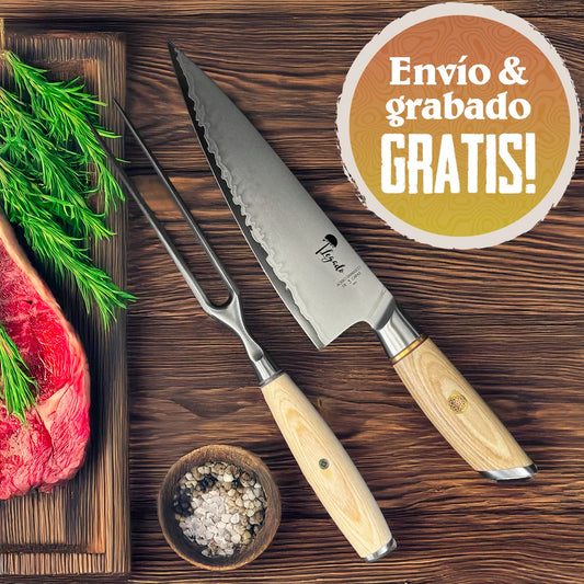 Set Cuchillo & Tenedor Parrillero Premium LEGADO - ANDES