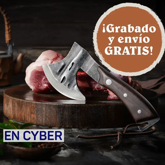 TOMAHAWK - Hacha Acero Inox. Fosfatada