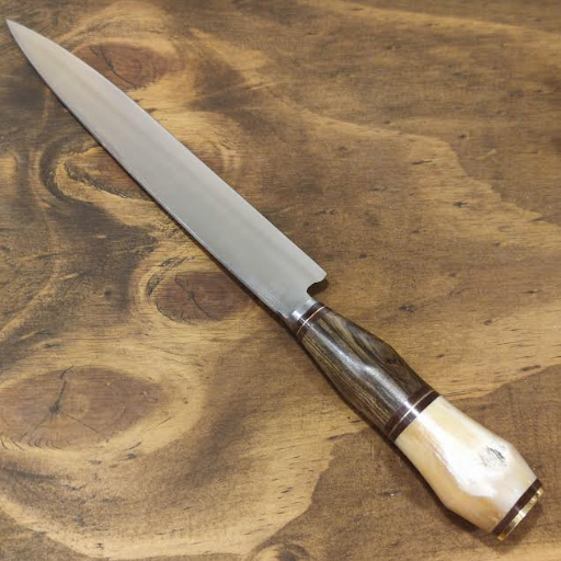Cuchillo Artesanal Hueso Madera 20 cm