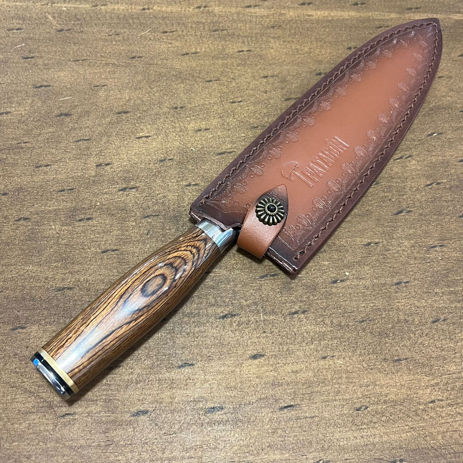 Funda Cuero Patagón Para cuchillo Chef – Cuchillos Mundo Patagon